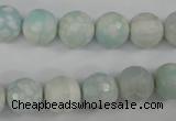 CAG4515 15.5 inches 10mm faceted round fire crackle agate beads