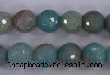 CAG4544 15.5 inches 12mm faceted round fire crackle agate beads