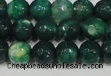 CAG4625 15.5 inches 6mm faceted round fire crackle agate beads