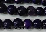 CAG4633 15.5 inches 6mm faceted round fire crackle agate beads