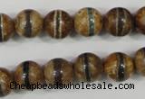 CAG4742 15 inches 10mm round tibetan agate beads wholesale