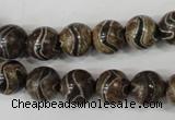 CAG4752 15 inches 10mm round tibetan agate beads wholesale