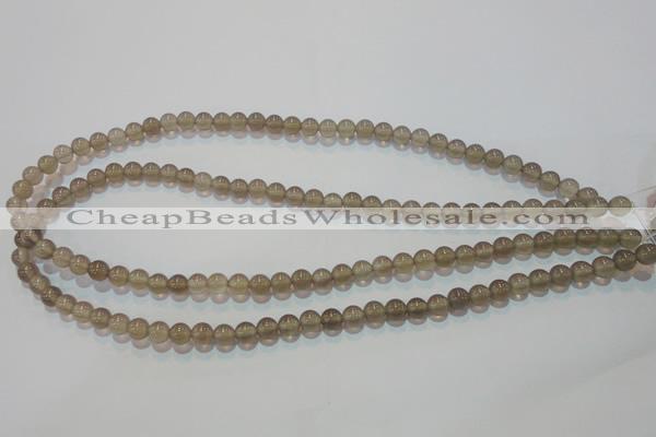 CAG5240 15.5 inches 6mm round Brazilian grey agate beads wholesale