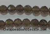 CAG5248 15.5 inches 10mm faceted round Brazilian grey agate beads