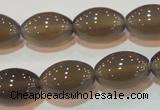 CAG5257 15.5 inches 12*18mm rice Brazilian grey agate beads