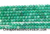 CAG5309 15.5 inches 4mm faceted round peafowl agate gemstone beads