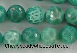 CAG5310 15.5 inches 6mm faceted round peafowl agate gemstone beads