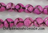 CAG5348 15.5 inches 10mm faceted round tibetan agate beads wholesale