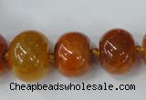 CAG5422 8*12mm – 20*30mm rondelle dragon veins agate beads