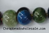 CAG5428 8*12mm – 20*30mm rondelle dragon veins agate beads