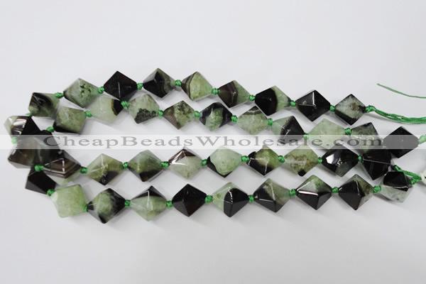 CAG5499 15.5 inches 18*18mm faceted bicone agate gemstone beads