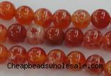 CAG5561 15.5 inches 6mm round natural fire agate beads wholesale