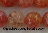 CAG5565 15.5 inches 14mm round natural fire agate beads wholesale