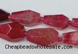 CAG5574 15 inches 13*18mm - 15*28mm faceted nuggets agate beads