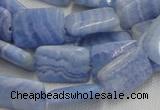 CAG564 16 inches 13*18mm rectangle blue agate beads wholesale