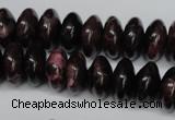 CAG5644 15 inches 8*16mm rondelle agate gemstone beads wholesale