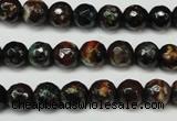 CAG5692 15 inches 8mm faceted round fire crackle agate beads