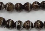 CAG5902 15 inches 10mm round Madagascar agate gemstone beads