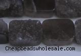 CAG5990 15.5 inches 15*20mm rectangle grey agate gemstone beads