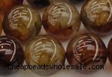 CAG6050 15.5 inches 18mm round dragon veins agate beads