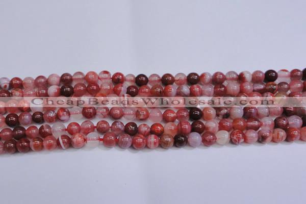 CAG6111 15.5 inches 6mm round south red agate gemstone beads