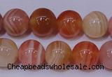 CAG6342 15 inches 8mm round red botswana agate beads wholesale