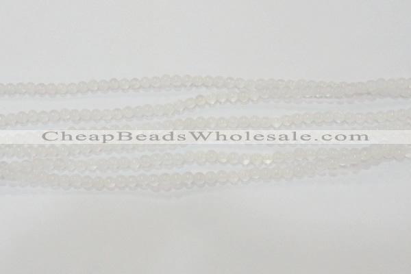 CAG6500 15.5 inches 4mm round Brazilian white agate beads