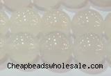 CAG6504 15.5 inches 12mm round Brazilian white agate beads