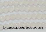 CAG6510 15.5 inches 4mm faceted round Brazilian white agate beads