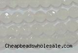 CAG6511 15.5 inches 6mm faceted round Brazilian white agate beads