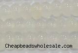 CAG6522 15.5 inches 6*10mm rondelle Brazilian white agate beads