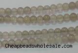 CAG6530 15.5 inches 3mm round Brazilian grey agate beads