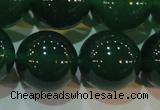 CAG6609 15.5 inches 16mm round green agate gemstone beads