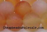 CAG6695 15 inches 18mm round multicolor pilates agate beads