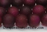 CAG6711 15 inches 10mm round plum pilates agate beads