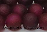 CAG6714 15 inches 16mm round plum pilates agate beads