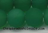 CAG6734 15 inches 16mm round green pilates agate beads