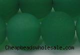 CAG6736 15 inches 20mm round green pilates agate beads