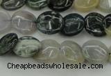 CAG6770 15.5 inches 12mm flat round Indian agate beads wholesale