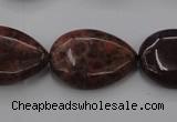 CAG6807 15.5 inches 18*25mm flat teardrop Indian agate beads