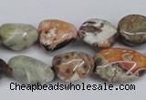 CAG7020 15.5 inches 10*12mm - 12*14mm nuggets ocean agate beads