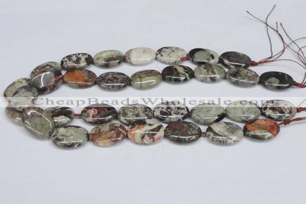 CAG7040 15.5 inches 18*25mm oval ocean agate gemstone beads