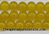 CAG7103 15.5 inches 10mm round yellow agate gemstone beads