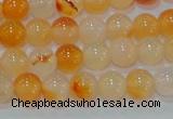 CAG7131 15.5 inches 6mm round red agate gemstone beads