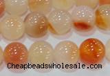 CAG7133 15.5 inches 10mm round red agate gemstone beads