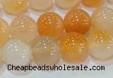 CAG7134 15.5 inches 12mm round red agate gemstone beads