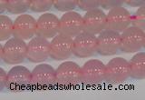 CAG7150 15.5 inches 6mm round pink agate gemstone beads