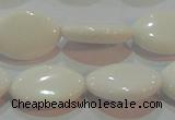 CAG7231 15.5 inches 15*20mm marquise white agate gemstone beads