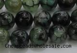 CAG7324 15.5 inches 12mm round dragon veins agate beads wholesale