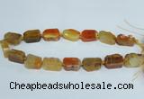 CAG7388 15.5 inches 15*20mm - 18*25mm freeform dragon veins agate beads